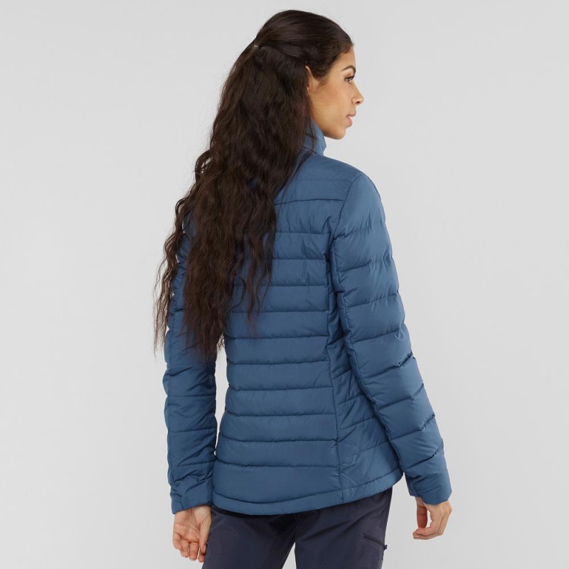 Salomon Transition Down Jacket W Jakke Marineblå | 10429-IZDO