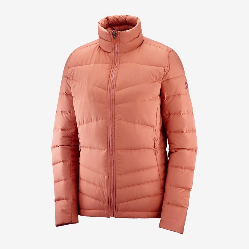 Salomon Transition Down Jacket W Jakke Oransje | 84527-PKOZ