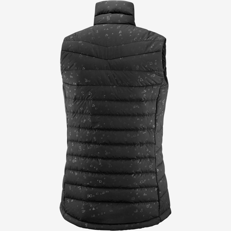 Salomon Transition Down Vest W Jakke Svarte | 71923-YJOL