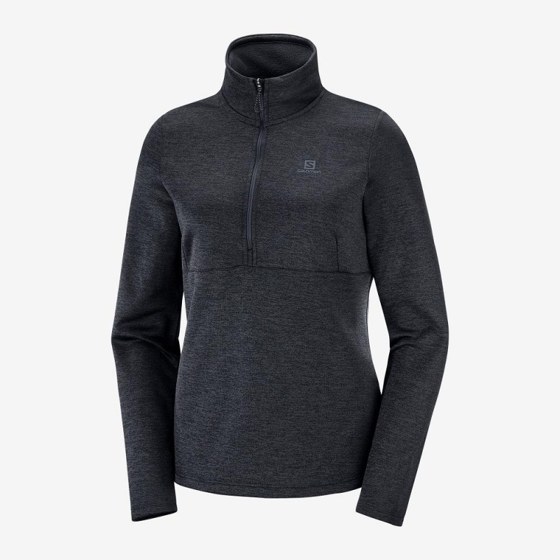 Salomon Transition Half Zip W Skijakker Svarte | 86721-LSAN