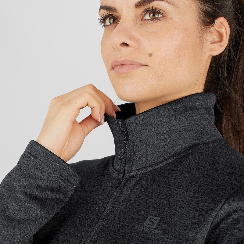 Salomon Transition Half Zip W Skijakker Svarte | 86721-LSAN