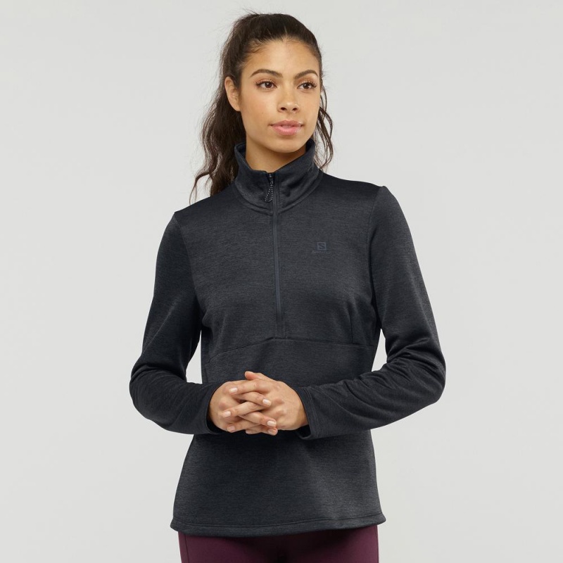 Salomon Transition Half Zip W Skijakker Svarte | 86721-LSAN