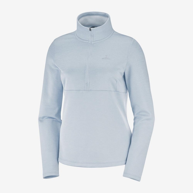 Salomon Transition Half Zip W Skijakker Blå | 23170-ZEGJ