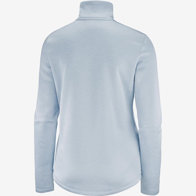 Salomon Transition Half Zip W Skijakker Blå | 23170-ZEGJ