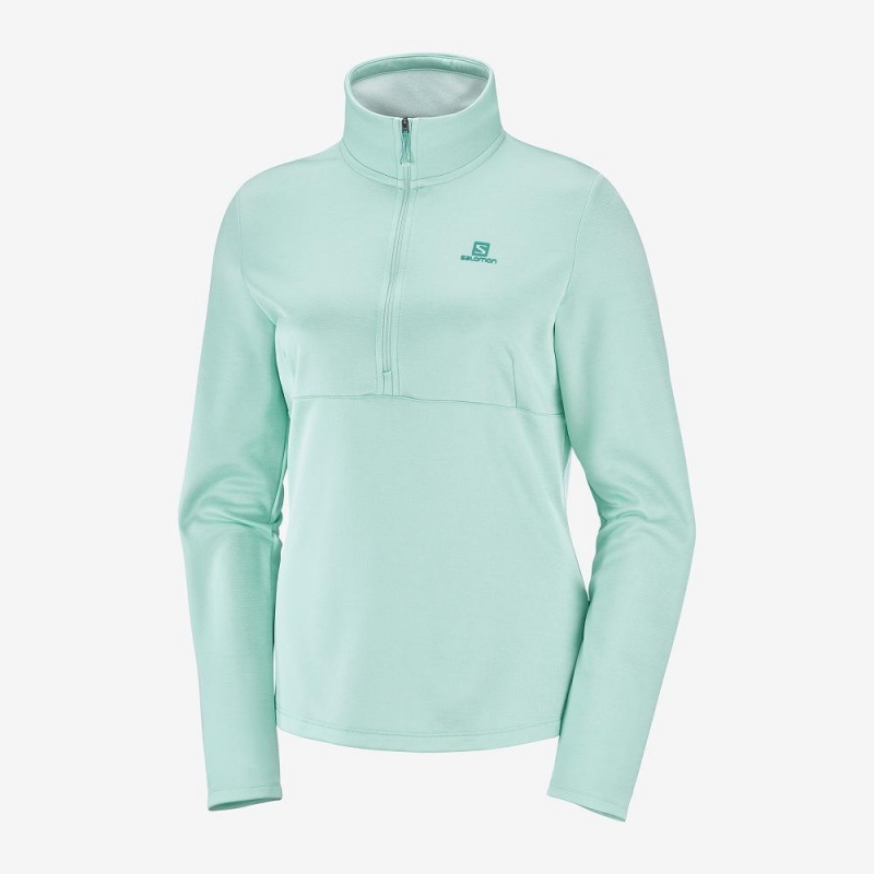 Salomon Transition Half Zip W Skijakker Grønn | 72865-HWCT