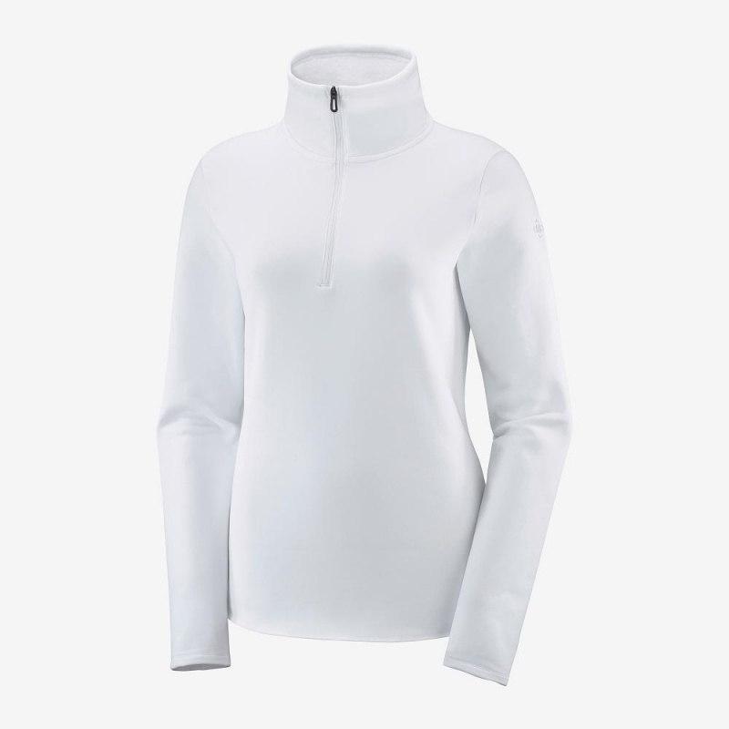 Salomon Warm Ambition Half Zip W Skijakker Hvite | 27094-FXHR