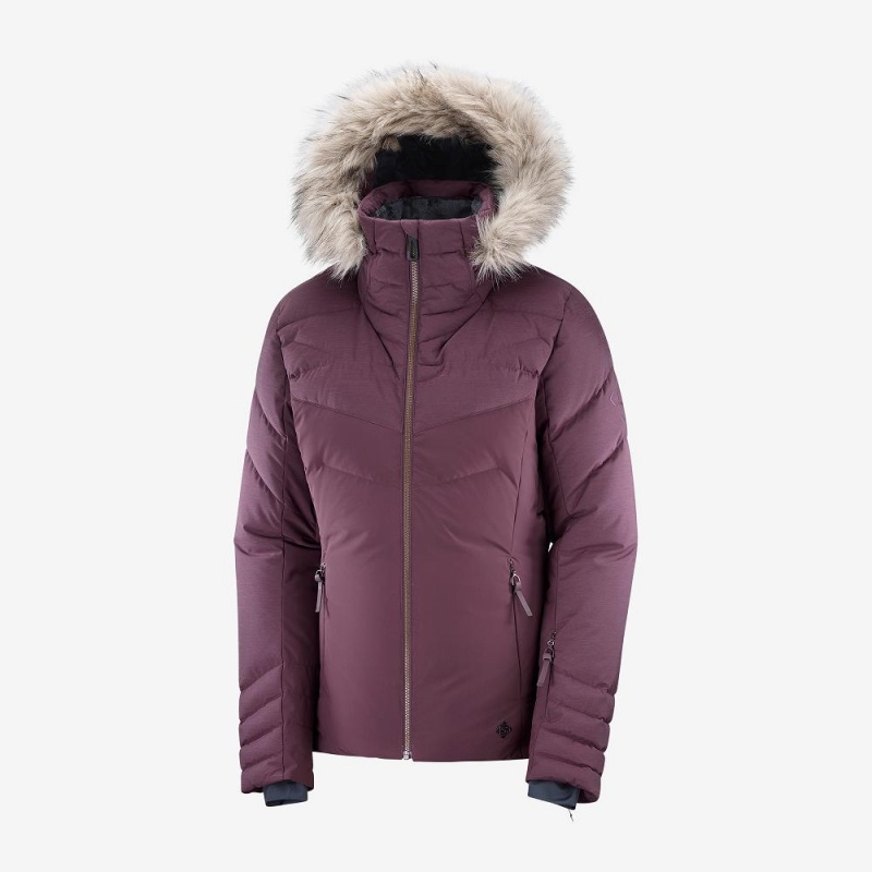 Salomon Warm Ambition Jacket W Skijakker Lilla | 04653-TOWI