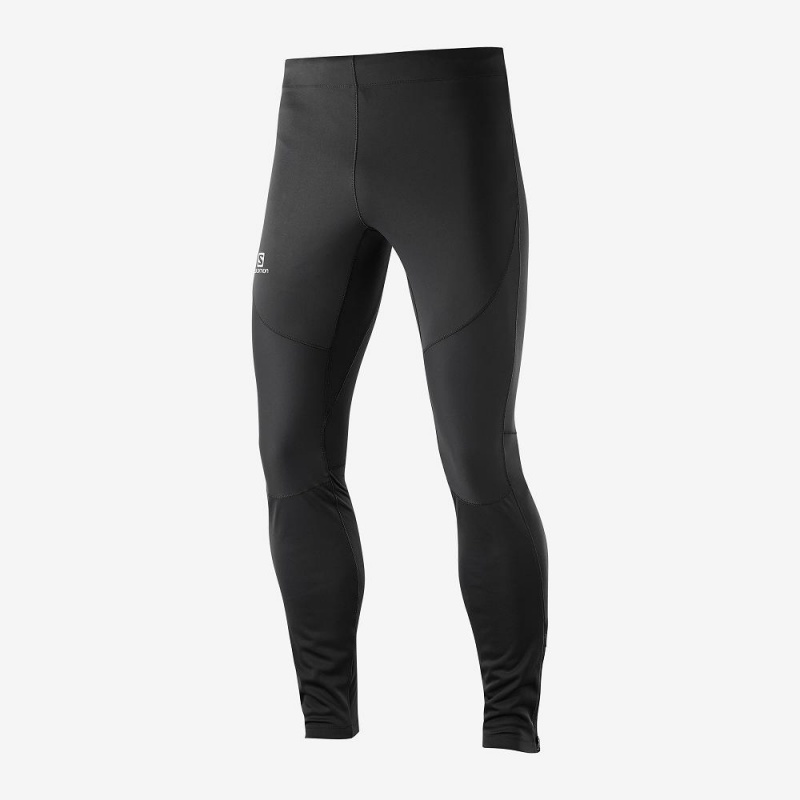 Salomon Windstopper Tight M Tights Svarte | 52196-QKUT