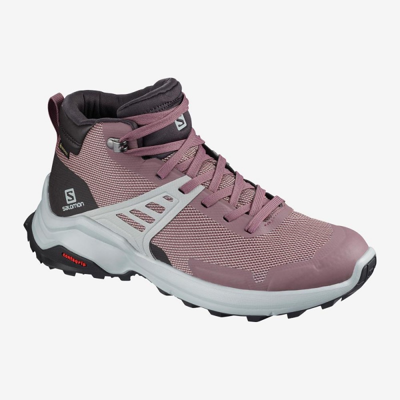 Salomon X Raise Mid Gore-Tex Gå Støvler Rosa | 79582-LRMG