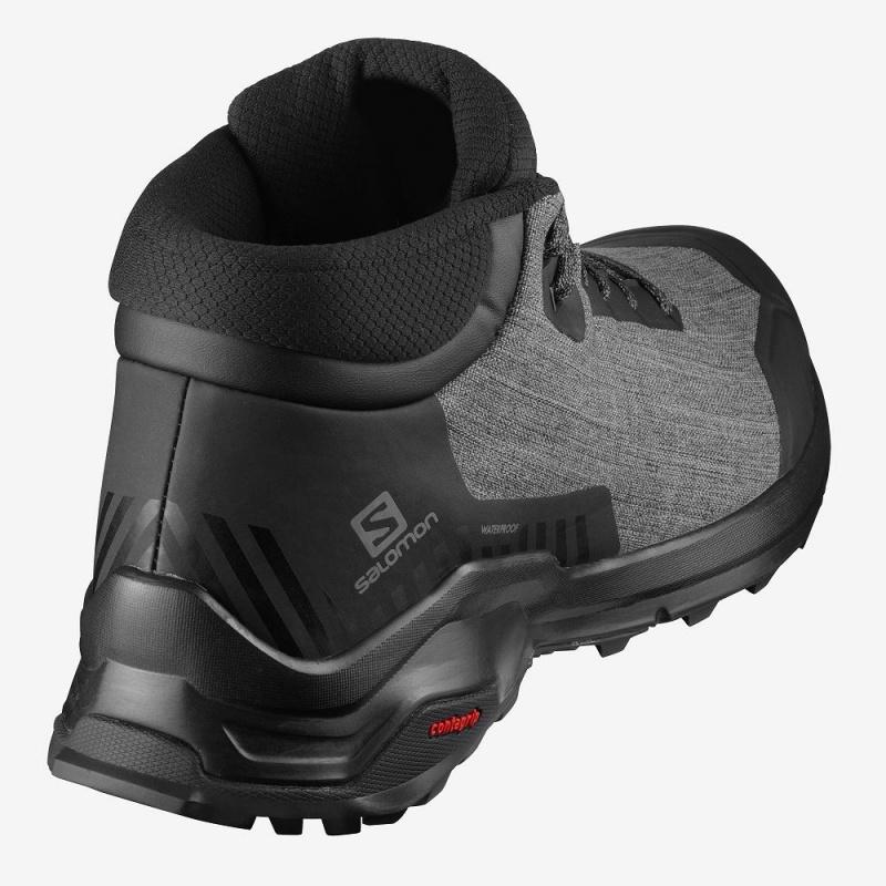 Salomon X Reveal Chukka Climasalomon Vanntette Vinterstøvler Svarte | 26495-FNPR