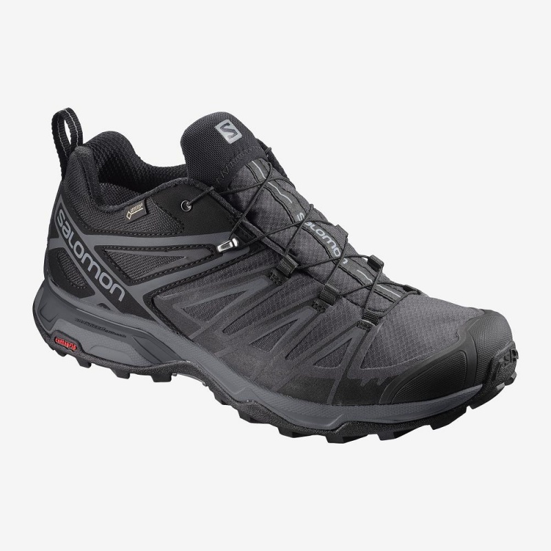 Salomon X Ultra 3 Brede Gore-Tex Trekking Svarte | 24708-PXNW