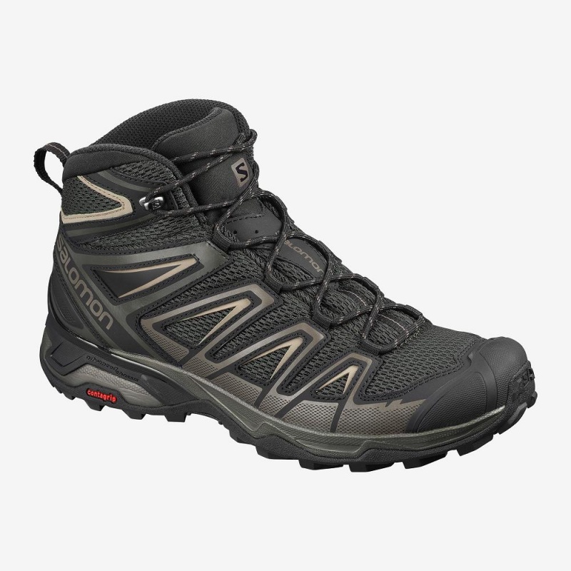 Salomon X Ultra Mid 3 Aero Gå Støvler Svarte | 42703-EXTF