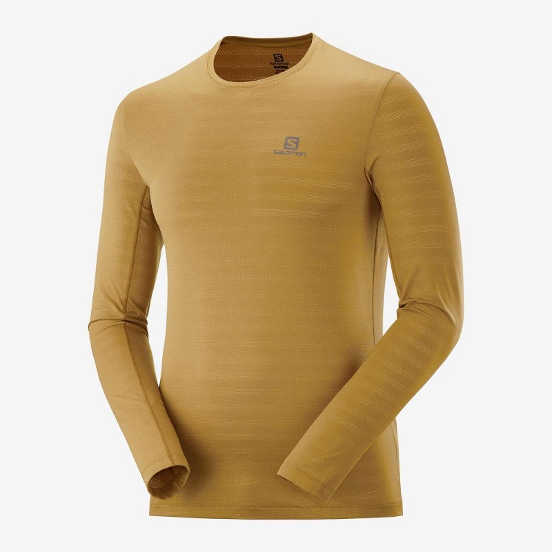 Salomon Xa Ls Tee M Topper Gul | 59768-CLQG