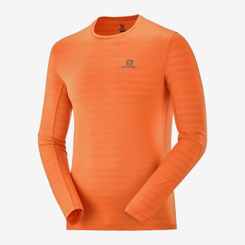 Salomon Xa Ls Tee M Topper Oransje | 26475-MYSN