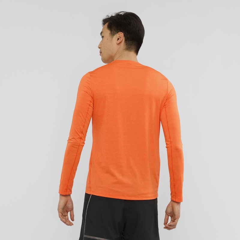 Salomon Xa Ls Tee M Topper Oransje | 26475-MYSN