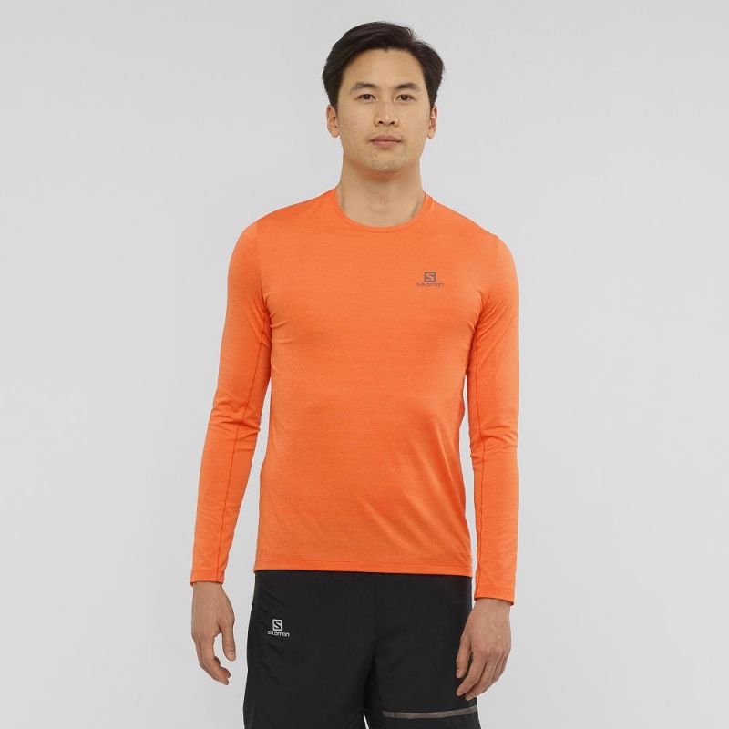 Salomon Xa Ls Tee M Topper Oransje | 26475-MYSN