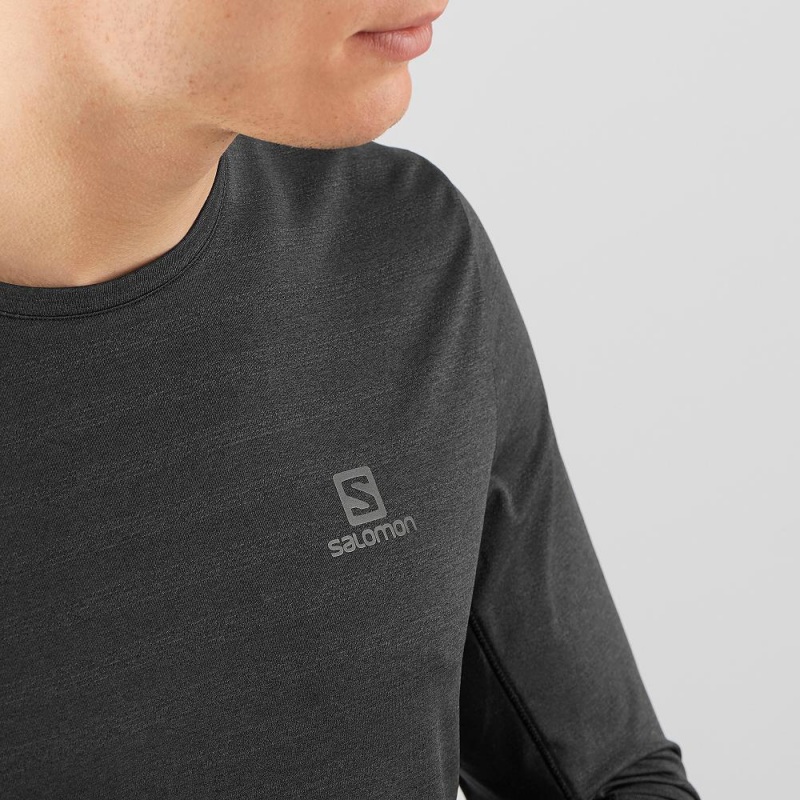 Salomon Xa Ls Tee M Topper Svarte | 31750-MHQA