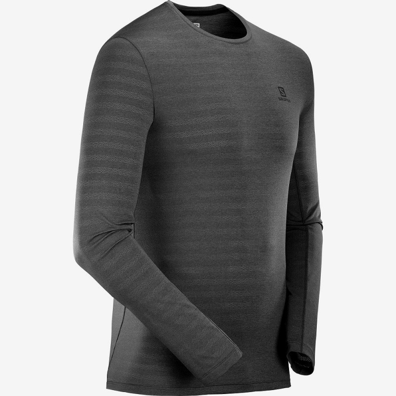 Salomon Xa Ls Tee M Topper Svarte | 31750-MHQA