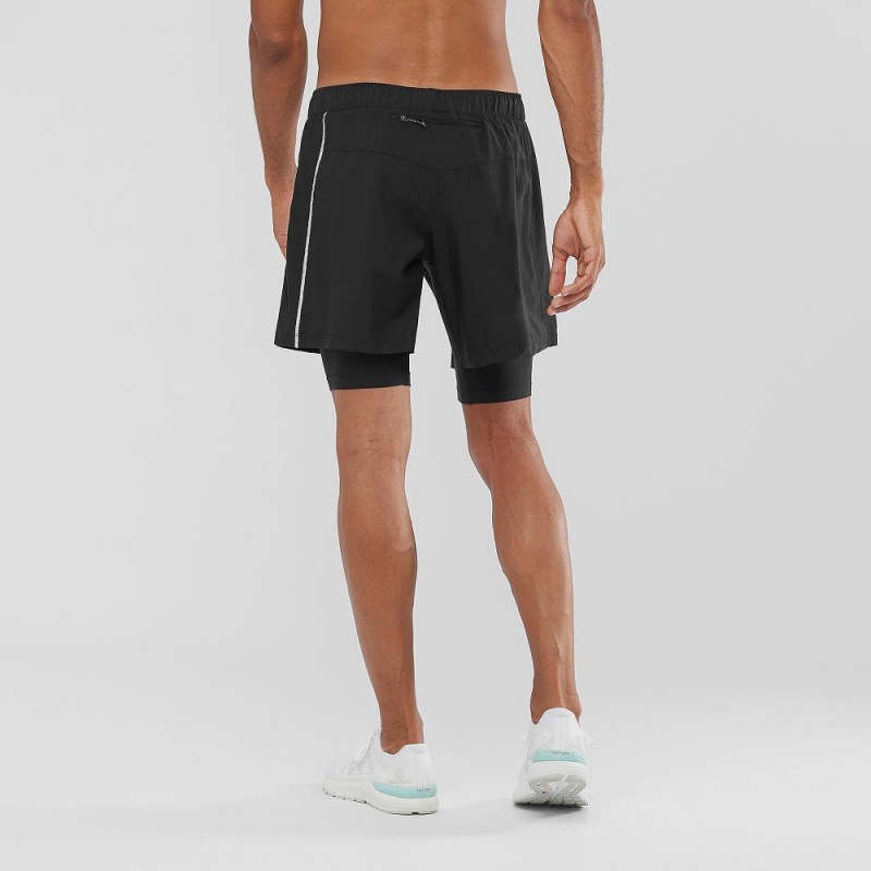 Salomon Xa Twinskin Shorts Svarte | 15487-CAQJ