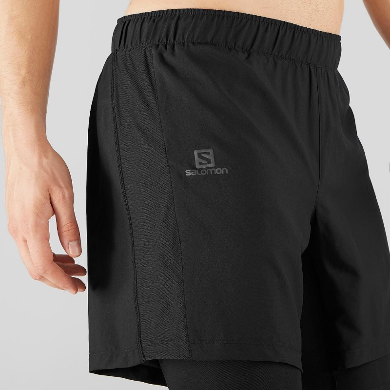 Salomon Xa Twinskin Shorts Svarte | 15487-CAQJ