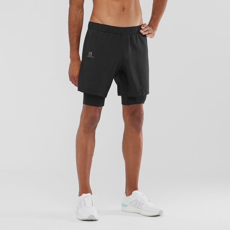 Salomon Xa Twinskin Shorts Svarte | 15487-CAQJ